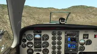 Carenado Baron B58 landing at the Ranch in X-Plane 10