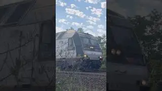 NJT 4524 gives a horn show as it departs Bridgewater station, 7/30/2025