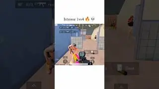 Intense 1vs4 🔥💀 #bgmi #pubgmobile #shorts #vishuplayzzz