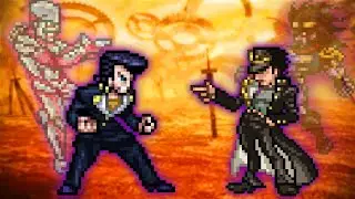 Josuke (New) Vs Jotaro in Jump Force Mugen