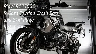 BMW R1250GS R-Gaza Touring Crash Bars and Skid Plate Installation