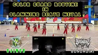 ST. JOHN'S INSTITUTION (SJINCB) COLOR GUARD Routine in DEATH METAL - SJINCB vs. BUNUHDIRI