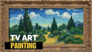 Van Gogh Style Landscape 4K 🎨 | Turn Your TV into a Living Painting | Art for Home Decor