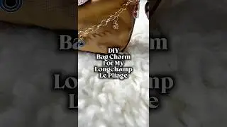 DIY Bag Charm for My Longchamp Le Pliage  #shorts #diy #bagcharm
