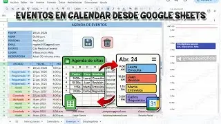 Como CREAR EVENTOS en GOOGLE CALENDAR desde GOOGLE SHEETS / Integraci&oacute;n con Apps Script