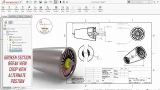 📌Solidworks Drawing Tutorial - Drawing Views  - Part 2
