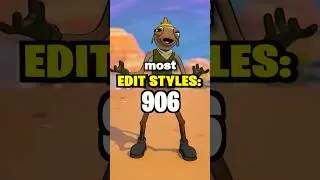 Какой скин в Fortnite имеет наибольшее количество вариантов редактирования?