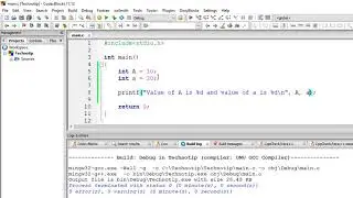 Rules for Constructing Variable Names: C