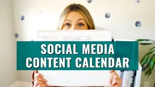 How I organize my social media content on a content calendar