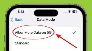 What is Allow More Data on 5G in iPhone 15 Pro