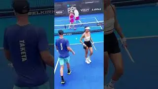 Staring down the GOAT of pickleball is a legendary move 🐐🔥