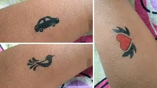 How To Make Tattoo | Van Tattoo | Bird Tattoo | Heart Tattoo | Tattoo Art By Rajan