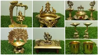 #వినాయకచవితి#స్పెషల్ కలెక్షన్స్#గణేష్ విగ్రహాలు&#దీపాలువచ్చేసాయి#ఇత్తడిలో#brass#trending#urlis#diyas