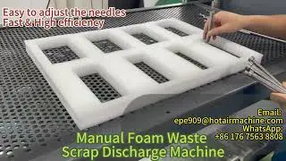 PE EPE EVA XPE XLPE Foam Manual Foam Waste Scrap Discharge Machine