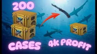200 CASES = 8+ KNIFES (CRAZY UNBOXING) | 200 OPERATION RIPTIDE CASES