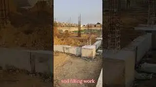 soil filling work #construction #concrete #home #civilengineering #mitti #mitti #earth