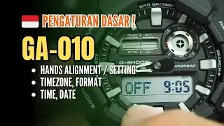 Tutorial Pengaturan Dasar Casio G-Shock GA-010 GA010 | Cara Setting Jarum, Waktu, Tanggal, Lampu