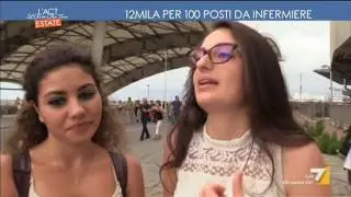 12mila per 100 posti da infermiere