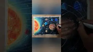 How to draw solar system for beginners / Galexy drawing #shorts #creativeart #drawing #trending