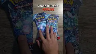 Channel Profit/Loss Pokemon Card Challenge (Day 1) Stellar Crown Packs! #pokemoncards