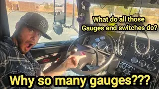 ⚠️ what do all those gauges do on a semi truck 🚚