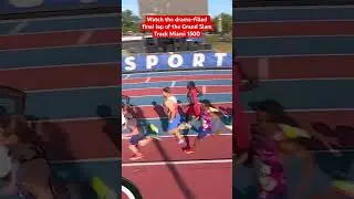 Watch the drama-filled final lap of the Grand Slam Track Miami 1500m #grandslamtrack #trackandfield