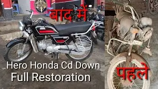 2001 मॉडल को बना दिया 2025💯Hero Honda CD Down Full Restoration🔥 Here Honda CD Down Modification💯