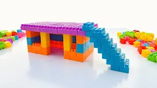 Satisfying Micro Lego Tiny Home Village Build | ASMR Building Blocks