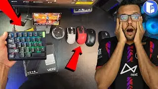 COMPREI NOVOS ACESSORIOS PARA JOGAR FREE FIRE NO GG MOUSE PRO! DEU BOM?