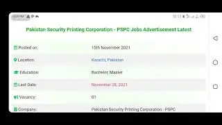Pakistan security printing corporation jobs 2021 pspc jobs announced apply now