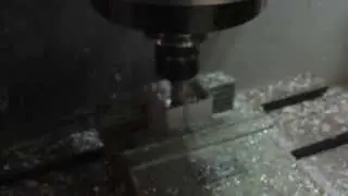 Using NC code generated by NX to machine a part in a 3-axis CNC milling machine