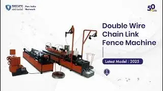 Double Wire Chain Link Fencing Machine #chainlinkfencemachine #securefencingmachine