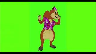 2D SQUIRREL GUGU#22  || GREEN SCREEN || 4k || ANIMATION  || FREE 3D