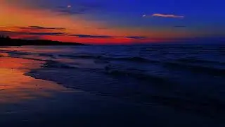 Night Ocean Background for Sleep | Soft Ocean Waves