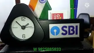 Desktop Clock with Card Holder & Pen Stand #Sbi, #Corporategift, #giftcentre #Promotionalgift #shots