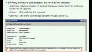 VMworld 2012: Session VSP1367 - Upgrading vSphere