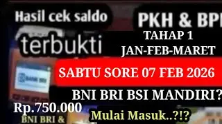 HASIL CEK SALDO PKH BPNT TAHAP 1 SABTU SORE 07 FEBRUARI 2026 KEJUTAN INI DIA HASILNYA SIMAK YA