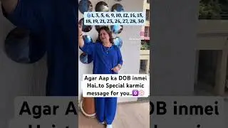 ⚛️Aapka DOB ismei hai to this is a Karmic message for you￼#Shorts #ShortFeed #Karma #Numerology ⚛️