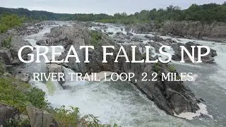 Scenic 4K Hike on the River Trail at Great Falls National Park, Virginia