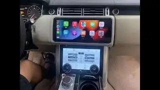 Range Rover Android 12  Flip screen keep original car system with AC screen