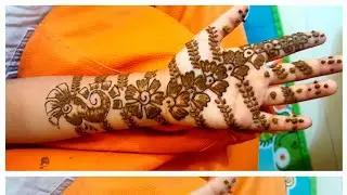 Simple mehendi design #mehendi #art #festivalvibes #trending #viralvideo 
