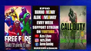COD LIVE  | FREE FIRE S17 RUSH GAMES AND LOTS OF GIVEAWAY  | Azs Live  | Azs Aaron