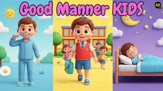 Good Manners Cartoon🌞 | Kids Daily Routine Cartoon🌙 | Singa Tinga