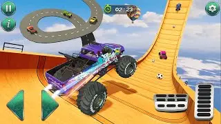 Monster Truck Mega Ramp🎮 Impossible Driver - Mega Ramp Car Stunt Master Simulator - Android Gameplay