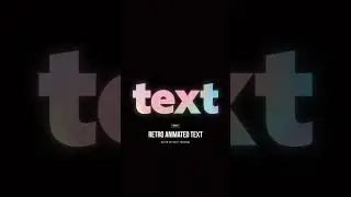 Retro Gradient Text Animation | After Effects Tutorial