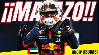 QUALY ABUDHABI MAX VERSTAPPEN CAMPANAZO AL MUNDIAL POLE BRILLANTE. FRANCO COLAPINTO SIN OPCIONES
