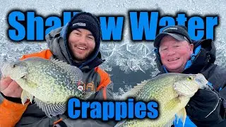 Late Ice Shallow Water Crappies!