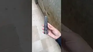 Armed Shark Danger Wanderer flips #balisongtricks #butterflyknife #shorts