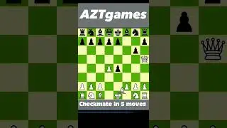 Checkmate in 5 Moves: Chess Tricks #shorts