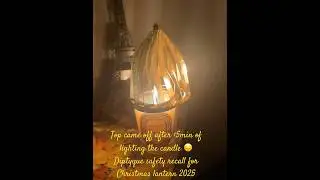 Diptyque safety recall for 2025 lantern, metal ball on top flew off after few min of lighting candle